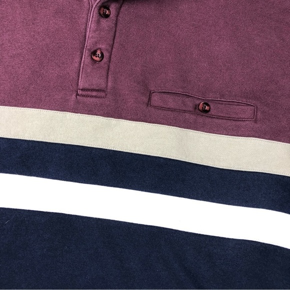 Classics by Palmland Classic Fit Colorblock Banded Long Sleeve Pullover Size XL - Picture 4 of 6